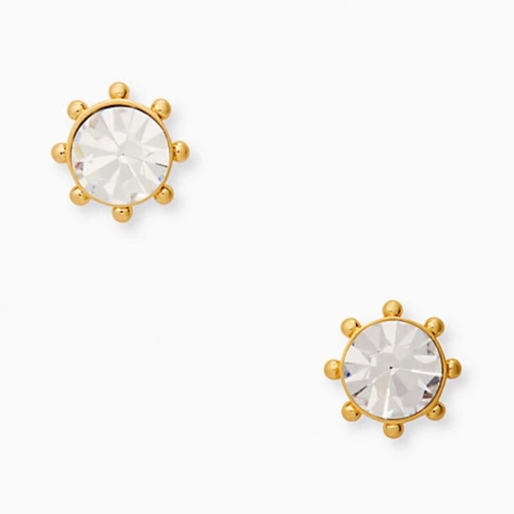 Kate Spade Flying Colors Bezel Stud Earrings